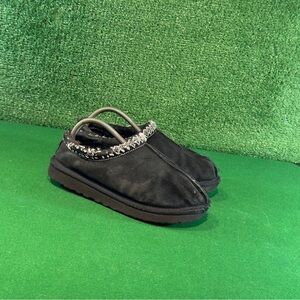 UGG Tasman Black Suede Slide On Slippers Women’s Size 6